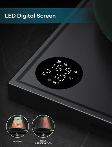 Intasting tetera eléctrica pantalla digital con crono para extracción de café.
