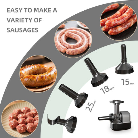 Intermain tubo embutir albóndigas para bolas uniformes y deliciosas.