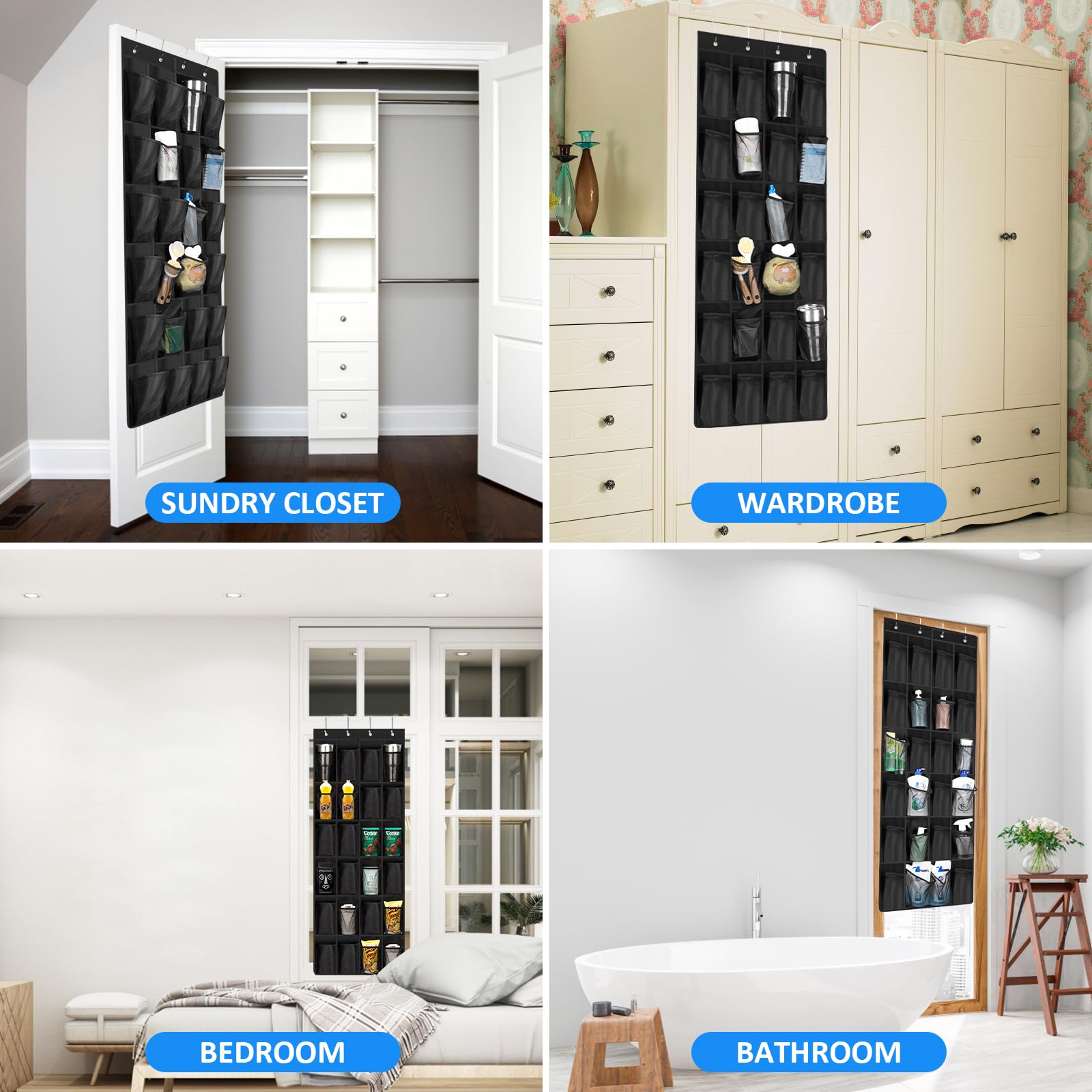 Intersnug organizador para puerta, ideal en despensa, baño y dormitorio