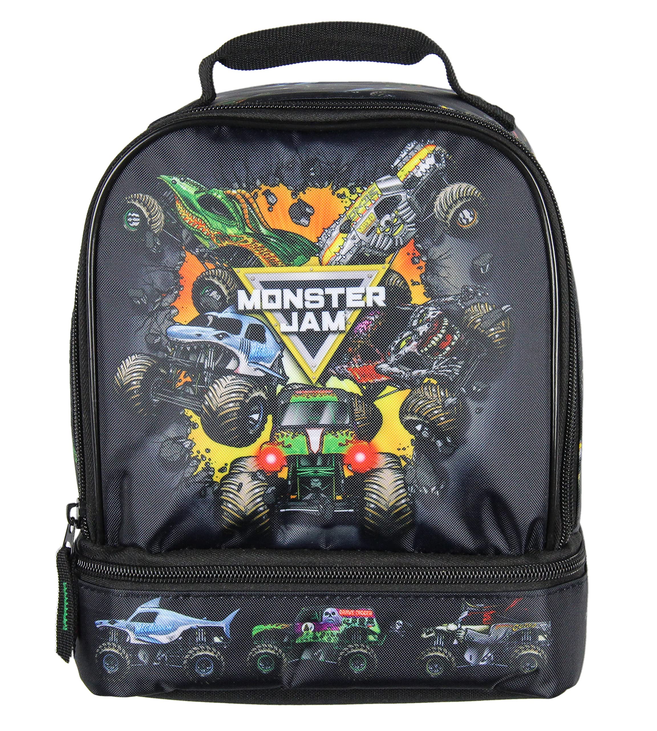 INTIMO Grave Digger lonchero con doble compartimento, ideal para meriendas escolares