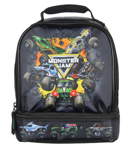 INTIMO Grave Digger lonchero con doble compartimento, ideal para meriendas escolares