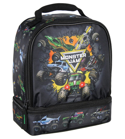 INTIMO Monster Jam Megalodon lonchero con doble compartimento para almuerzos