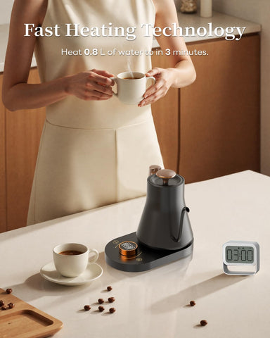 Control de temperatura con precisión de ±1°F para extracción constante.