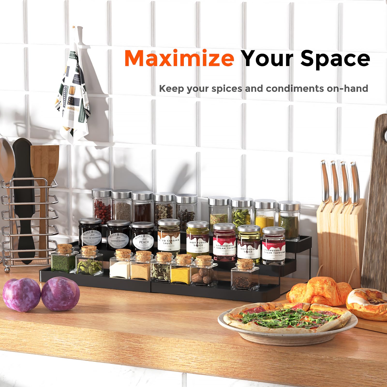 Uso multifuncional para condimentos, materiales de manualidades, vitaminas o pintalabios.