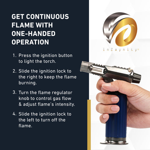 inZaynity Beast Torch Lighter arte-resina, llama controlada
