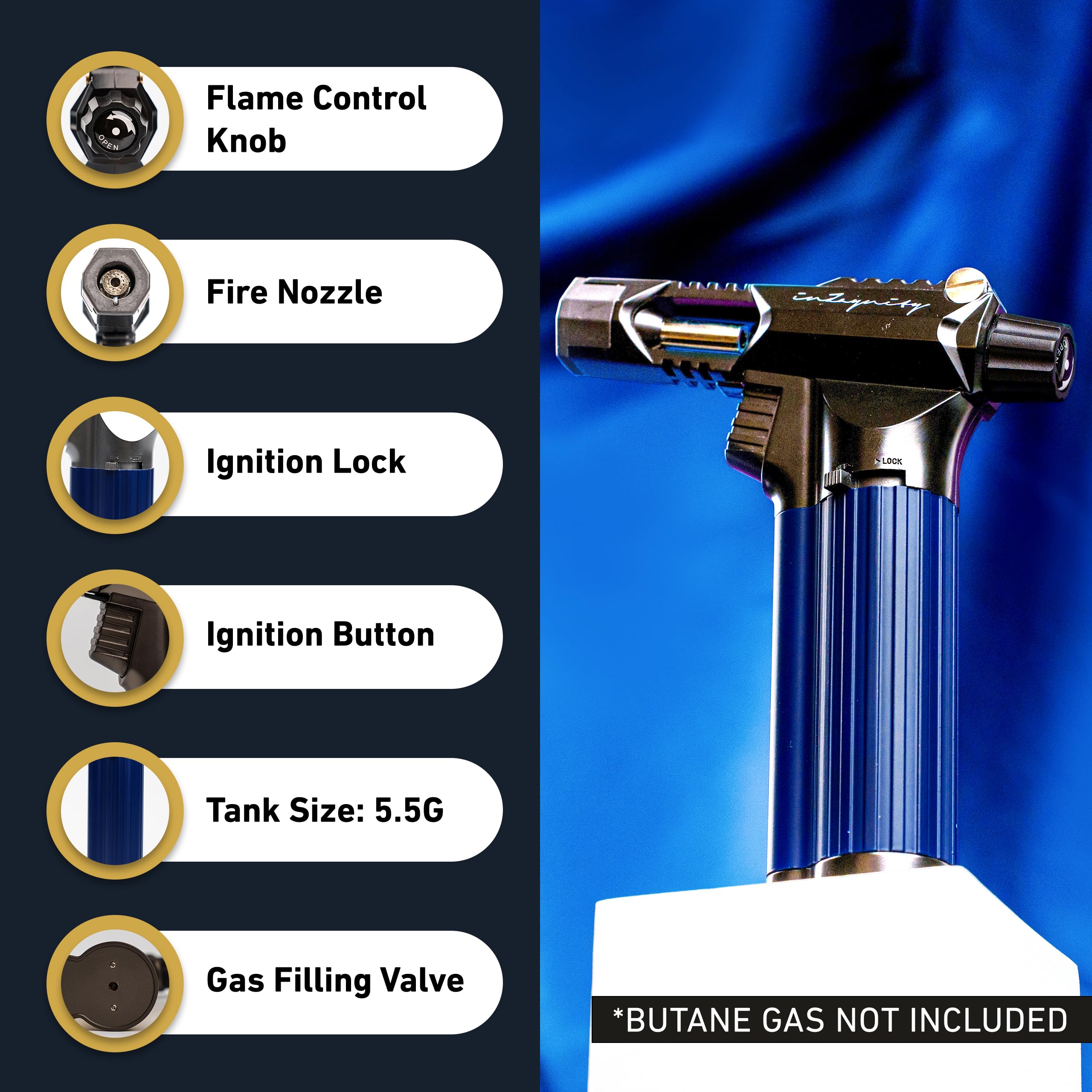 inZaynity Beast Torch Lighter recargable para uso diario