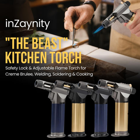 inZaynity Beast Torch Lighter para soldadura ligera y artes, llama precisa