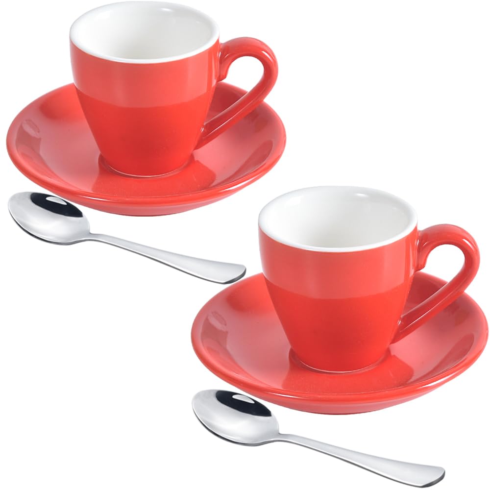 ionEgg taza espresso porcelana con platillo, acabado limpio y elegante para servir espresso.