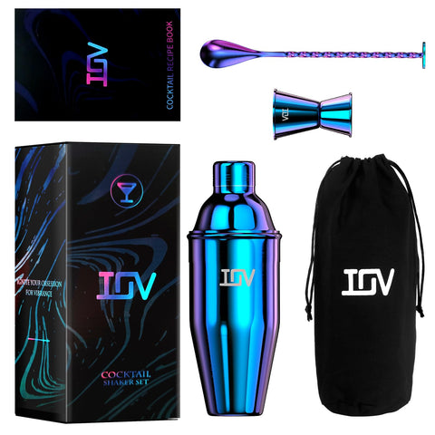 Medidores IOV 0.5oz y 1.0oz para dosis precisas.