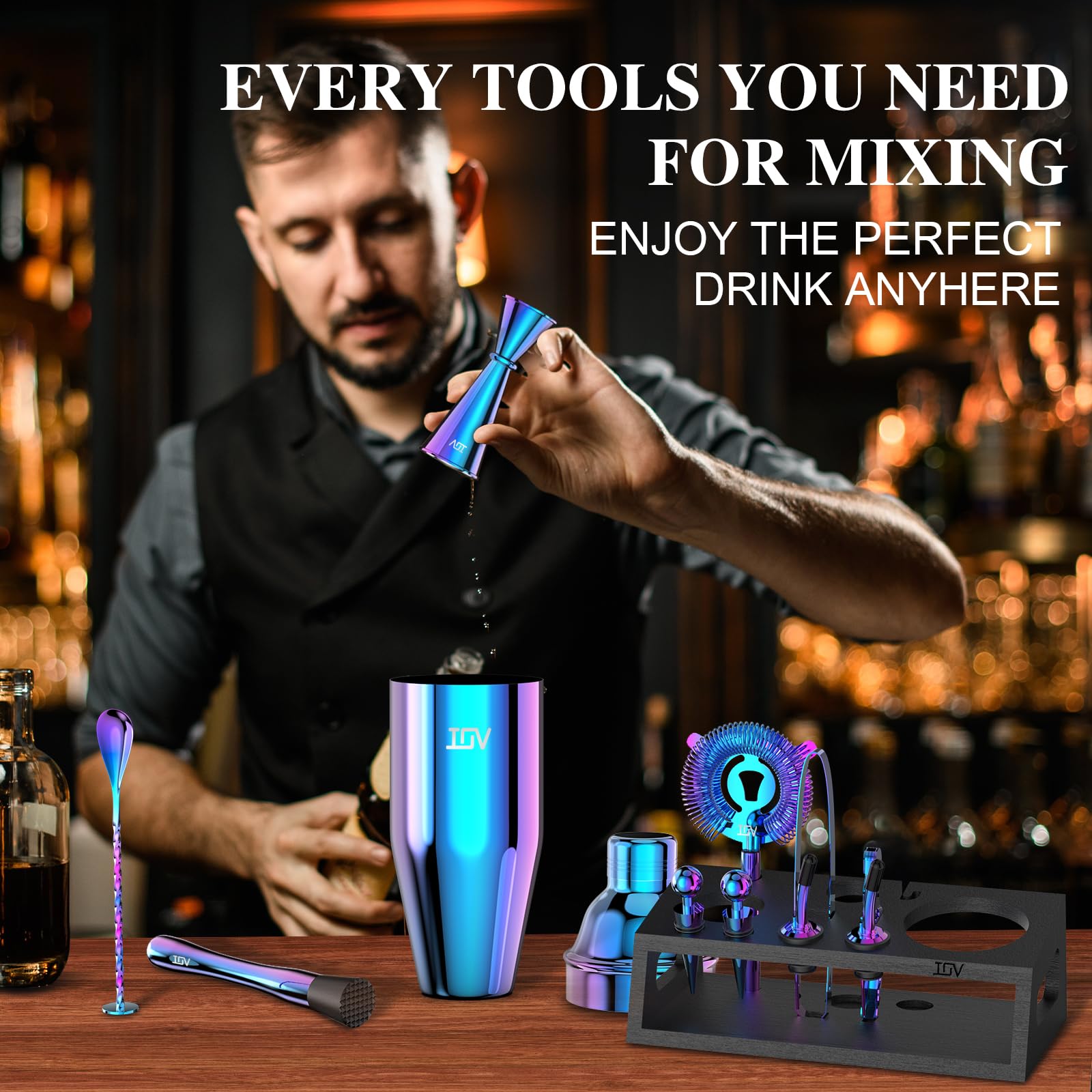 IOV Mixology recetario, guía de 28 cócteles para inspiración.