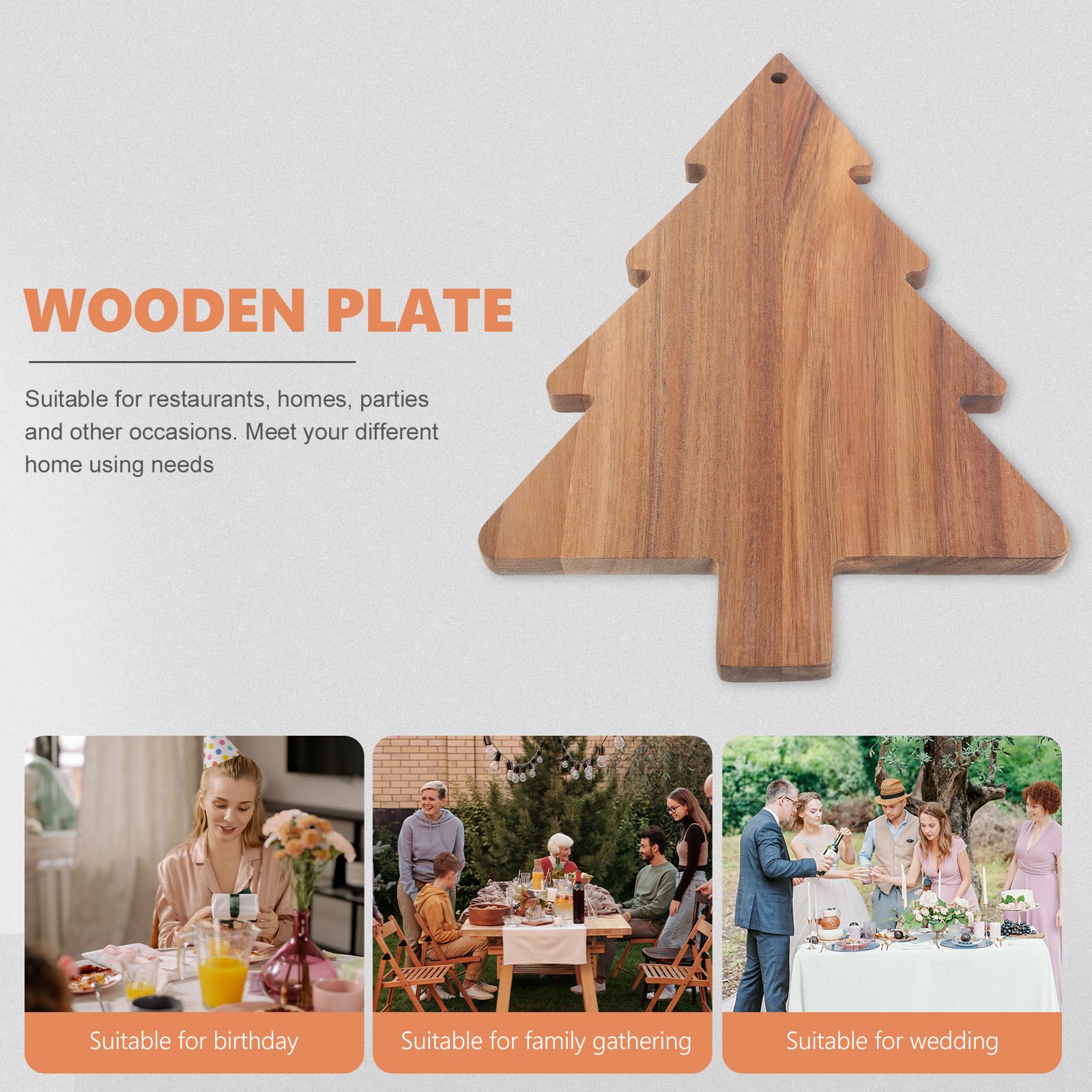 iplusmile Porta vino navideño de madera para degustaciones y decoración