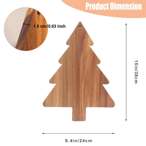 iplusmile Tabla charcutería con forma de árbol, perfecta para crear tablas festivas
