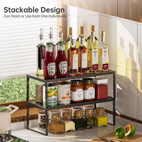 Ipotive estante cocina de metal resistente y fácil de limpiar