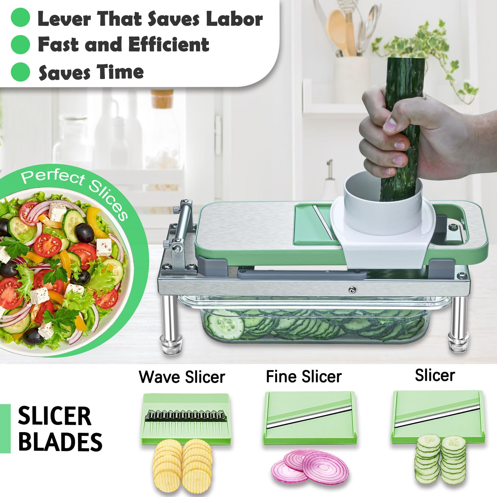 IPOVIPO cuchillas de acero inoxidable intercambiables para versatilidad en la cocina diaria.