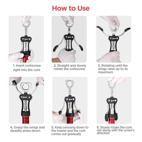 IPOW regalo elegante para la cocina, perfecto para amantes del vino.