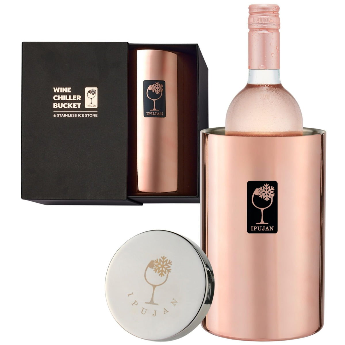 IPUJAN cubo enfriador de vino mantiene la botella fría