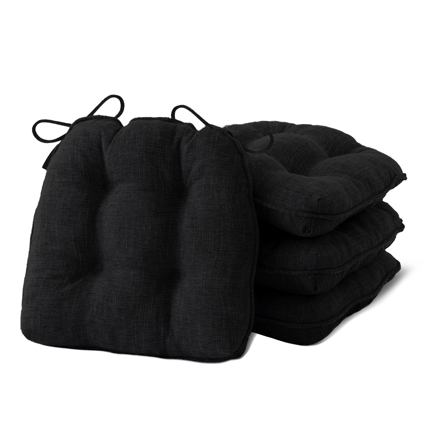 IPYNBAP cojines para silla comedor 4 pack; ajuste seguro y cómodo.