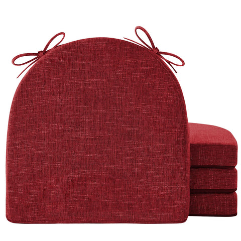 IPYNBAP almohadillas para silla de comedor rojas – juego de 4 para mayor comodidad.