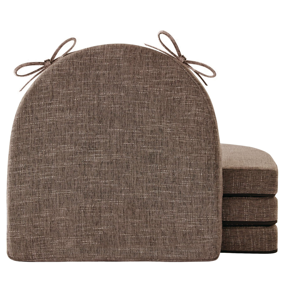 Almohadillas IPYNBAP para sillas de comedor con tiras y cubierta removible, confort diario