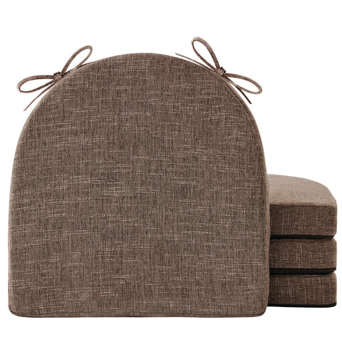 Almohadillas IPYNBAP para sillas de comedor con tiras y cubierta removible, confort diario