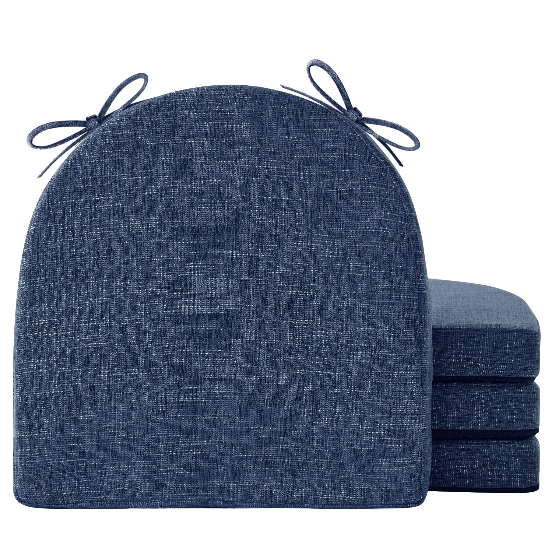 IPYNBAP almohadón para silla de comedor con lazos, estabilidad y confort.