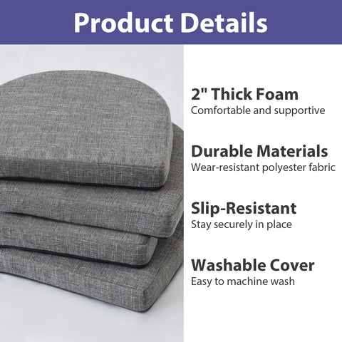 IPYNBAP funda desmontable para cojín de silla, facilita lavado y limpieza rápida.
