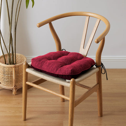 Conjunto de dos cojines IPYNBAP rojos para decoración y confort.