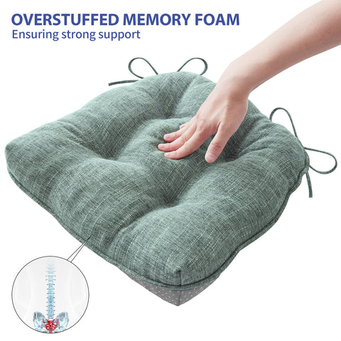 IPYNBAP almohadilla para silla con dimensiones 39x39x10 cm para la mayoría de asientos.