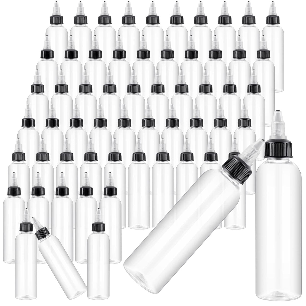 Irenare botellas de 120 ml con aplicación fácil y cuerpo transparente para ver el contenido.