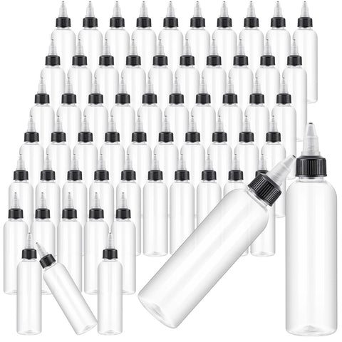 Irenare botellas de 120 ml con aplicación fácil y cuerpo transparente para ver el contenido.