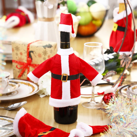 Irenare: decoración versátil para botella de vino y regalos navideños.