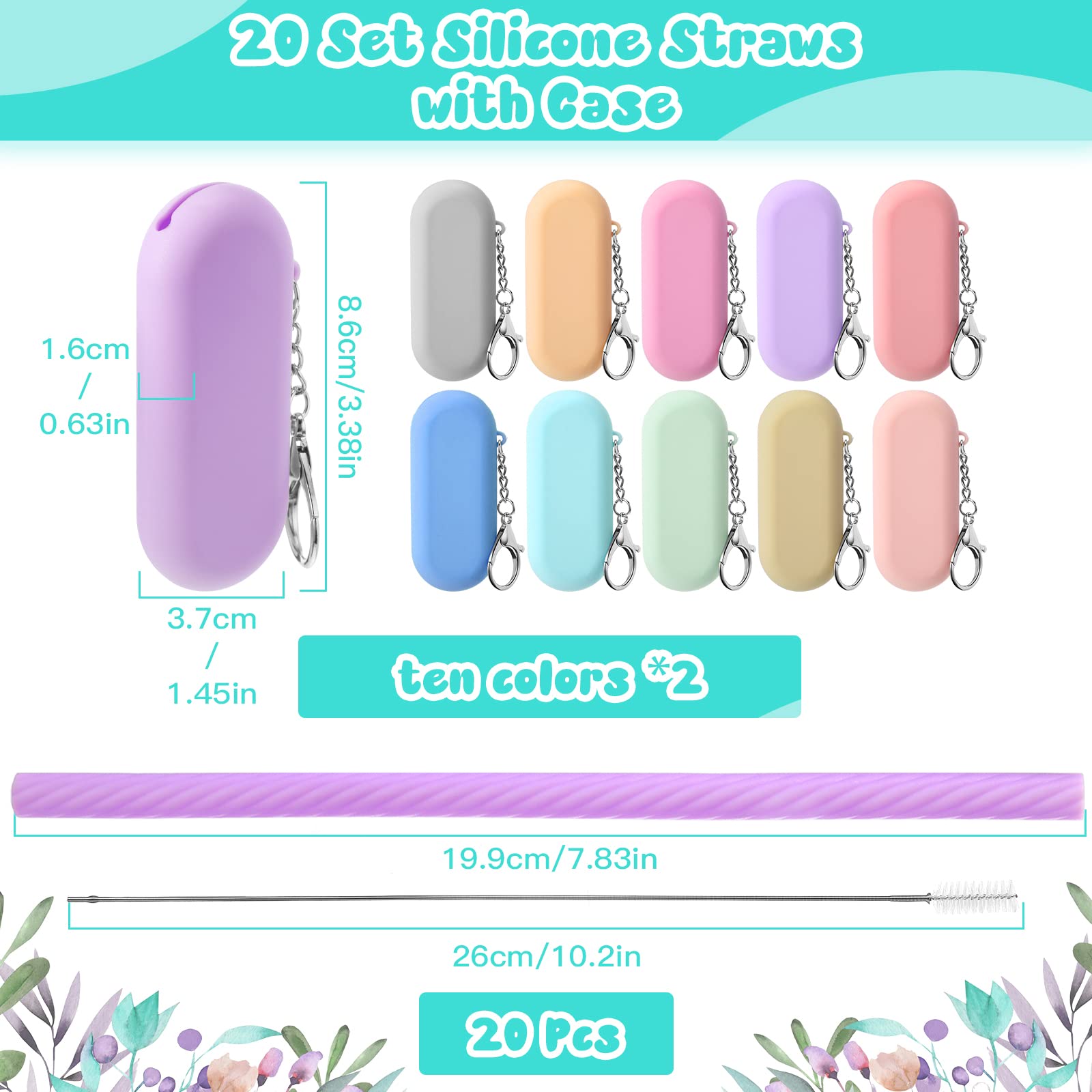 Irenare pajillas de silicona en colores diferentes para cada gusto
