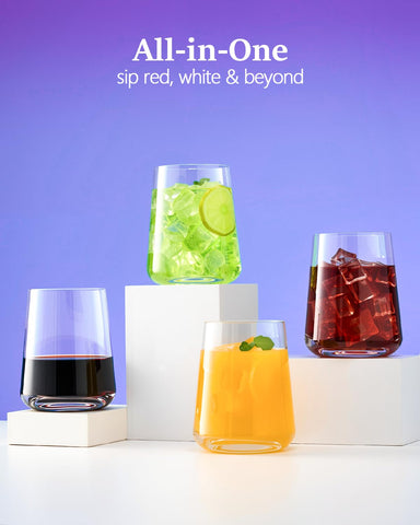 Vaso Iridisenti con silueta ergonómica para un agarre cómodo.