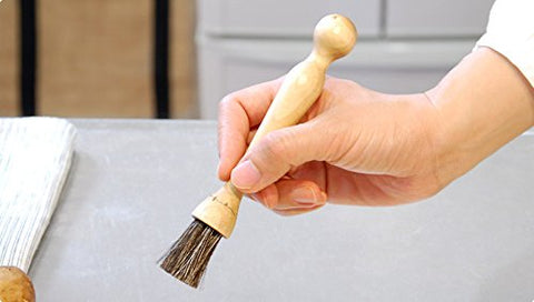 Cepillo para pan Iris Hantverk con abedul y fibras de caballo, ideal para engrasar moldes