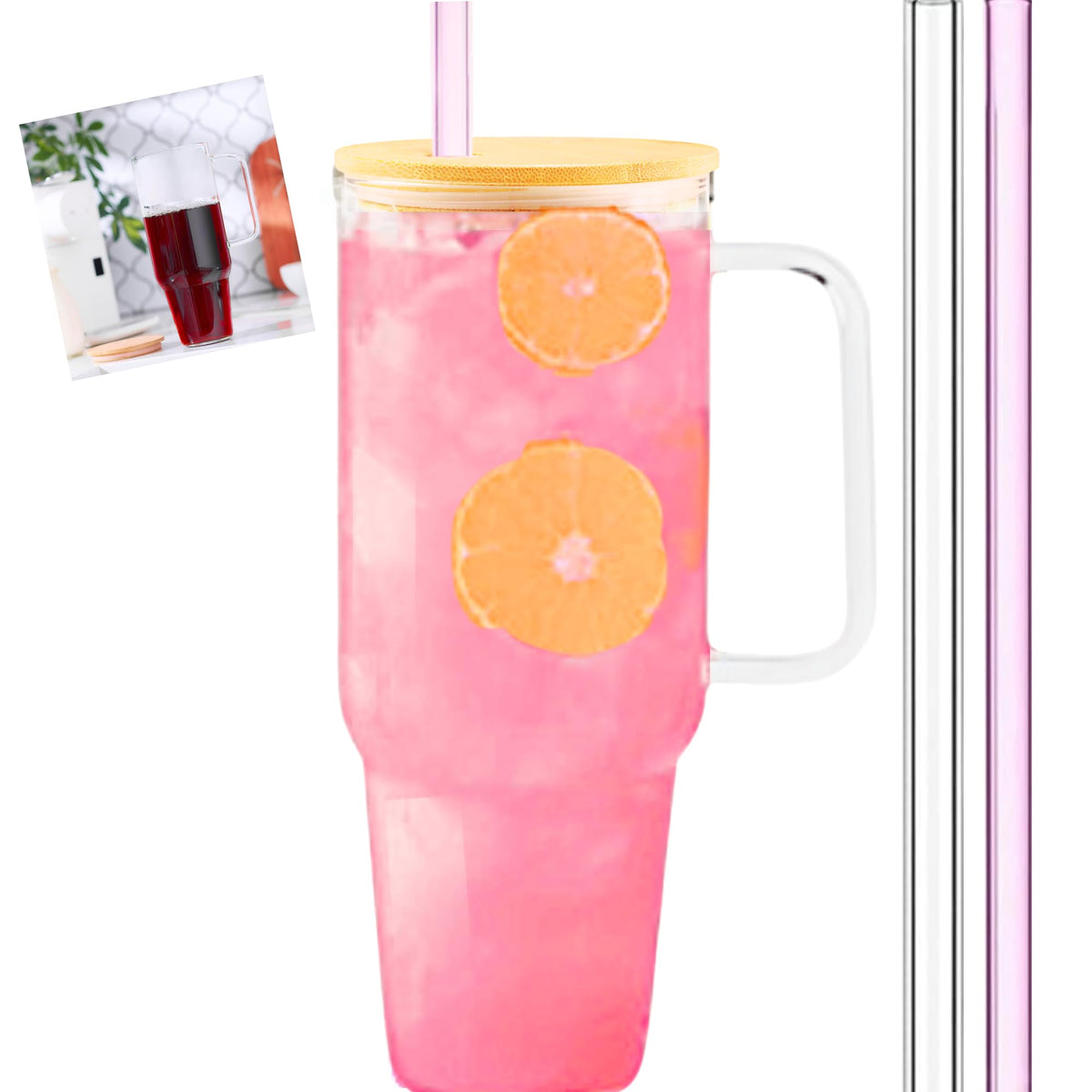 Iris Pur Luxe vaso cristal 40oz para bebidas grandes, elegante y claro.