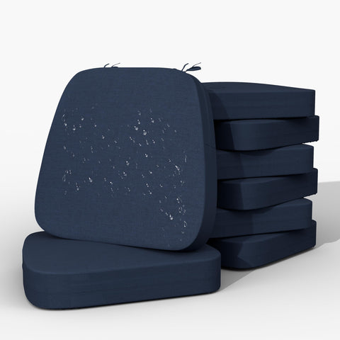 Iristykilin almohadillas de asiento, conjunto 8, confort para sillas de comedor, se sostienen con arreglo práctico