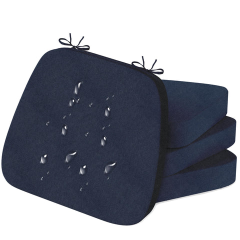 Iristykilin, almohadillas para sillas de comedor, juego de 4, borde suave y cómodo.