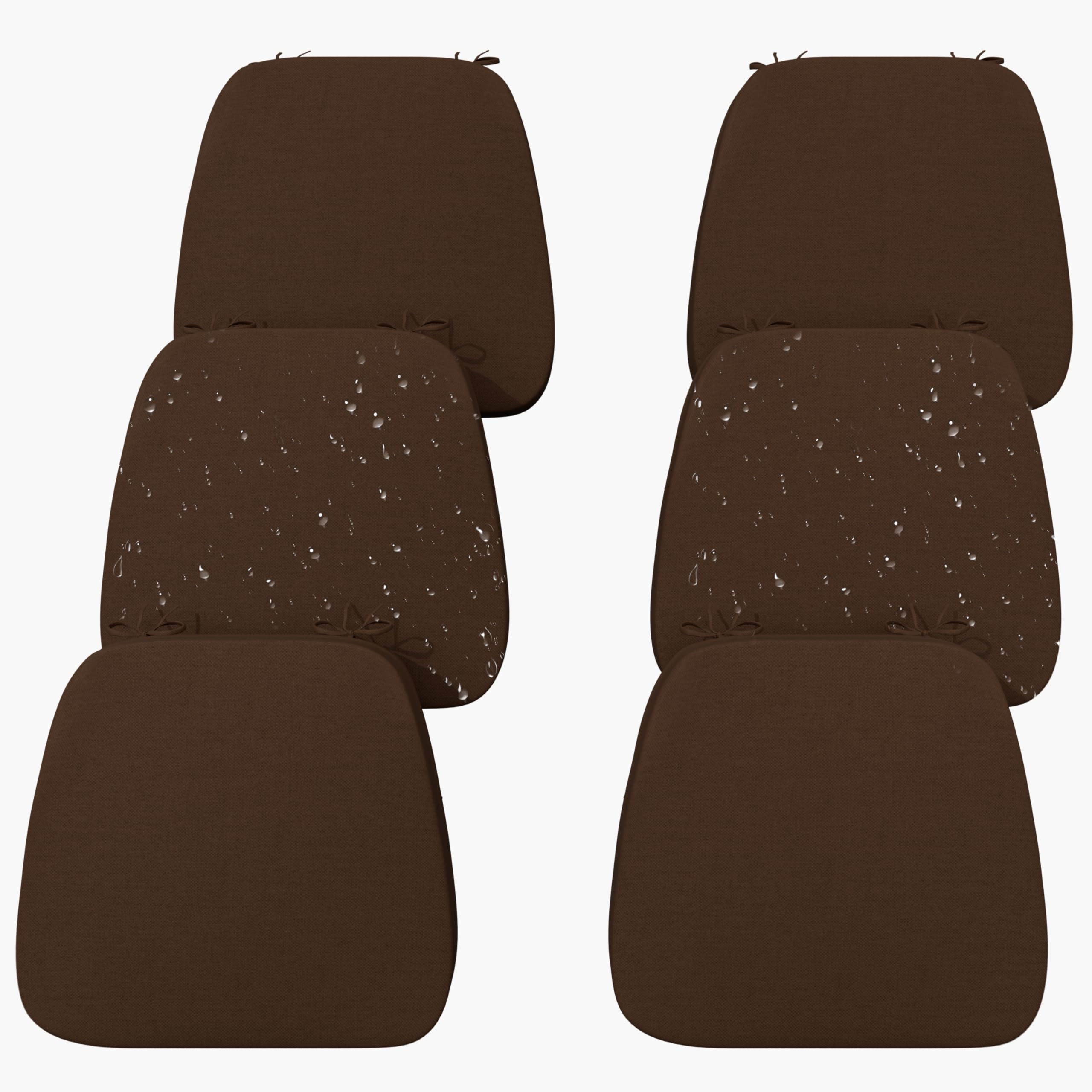Cojines Iristykilin para silla de comedor, vista frontal, confort duradero durante comidas