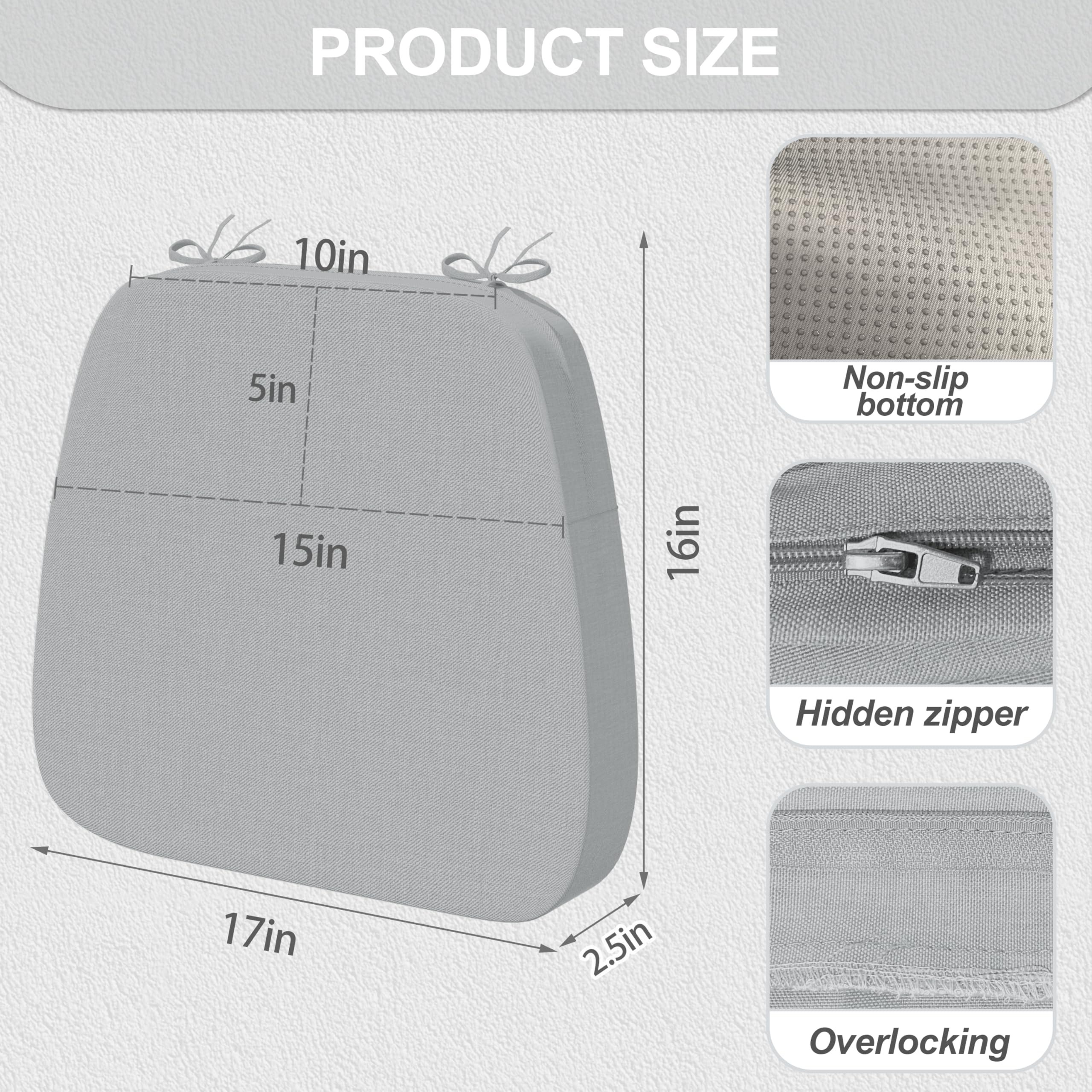 Cojín Iristykilin impermeable para silla, fácil limpieza ante derrames.