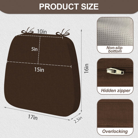 Funda lavable de Iristykilin para cojín de silla, limpieza fácil.