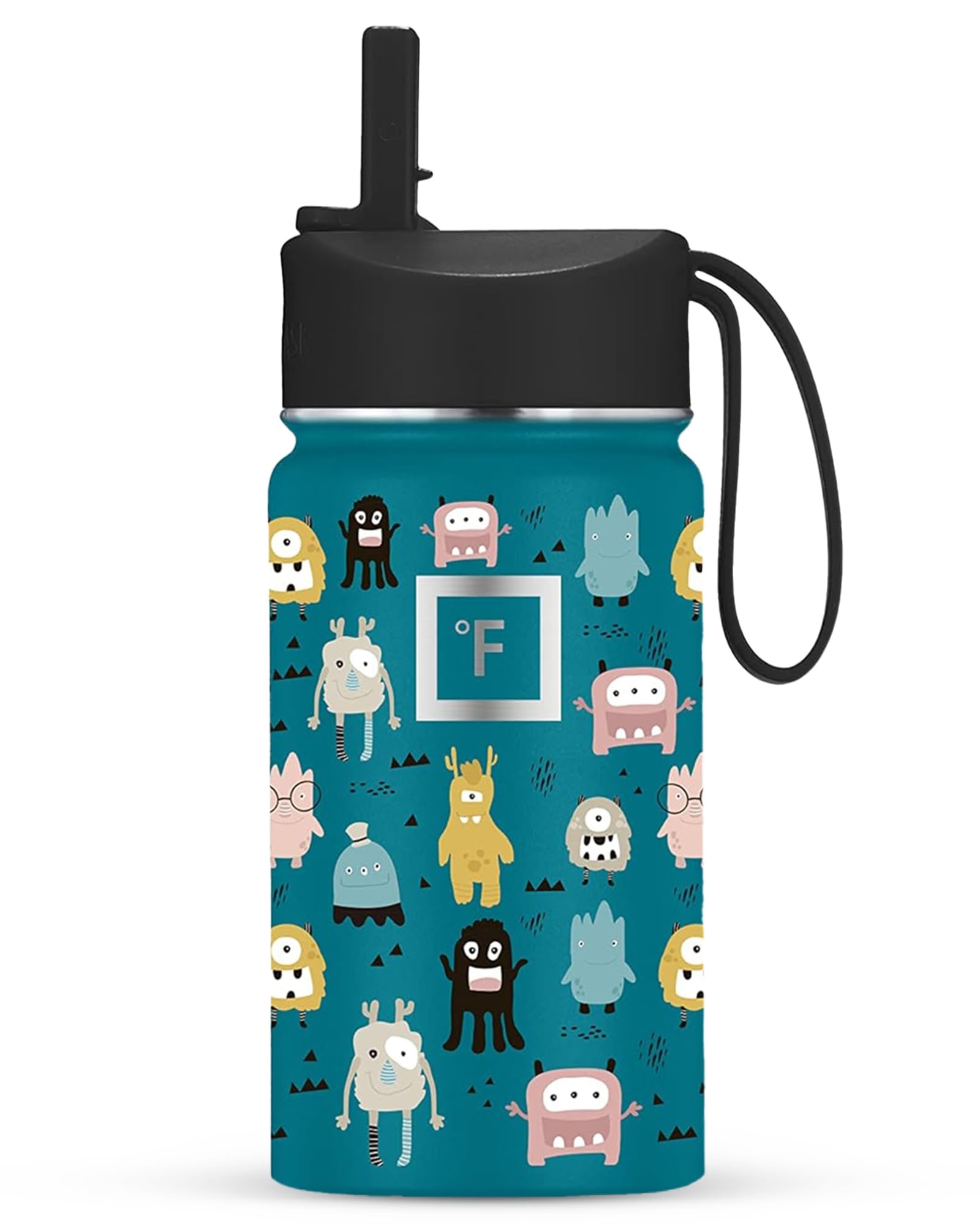 Botella IRON °FLASK para ninos con tapa pajilla, ideal para escuela y salidas