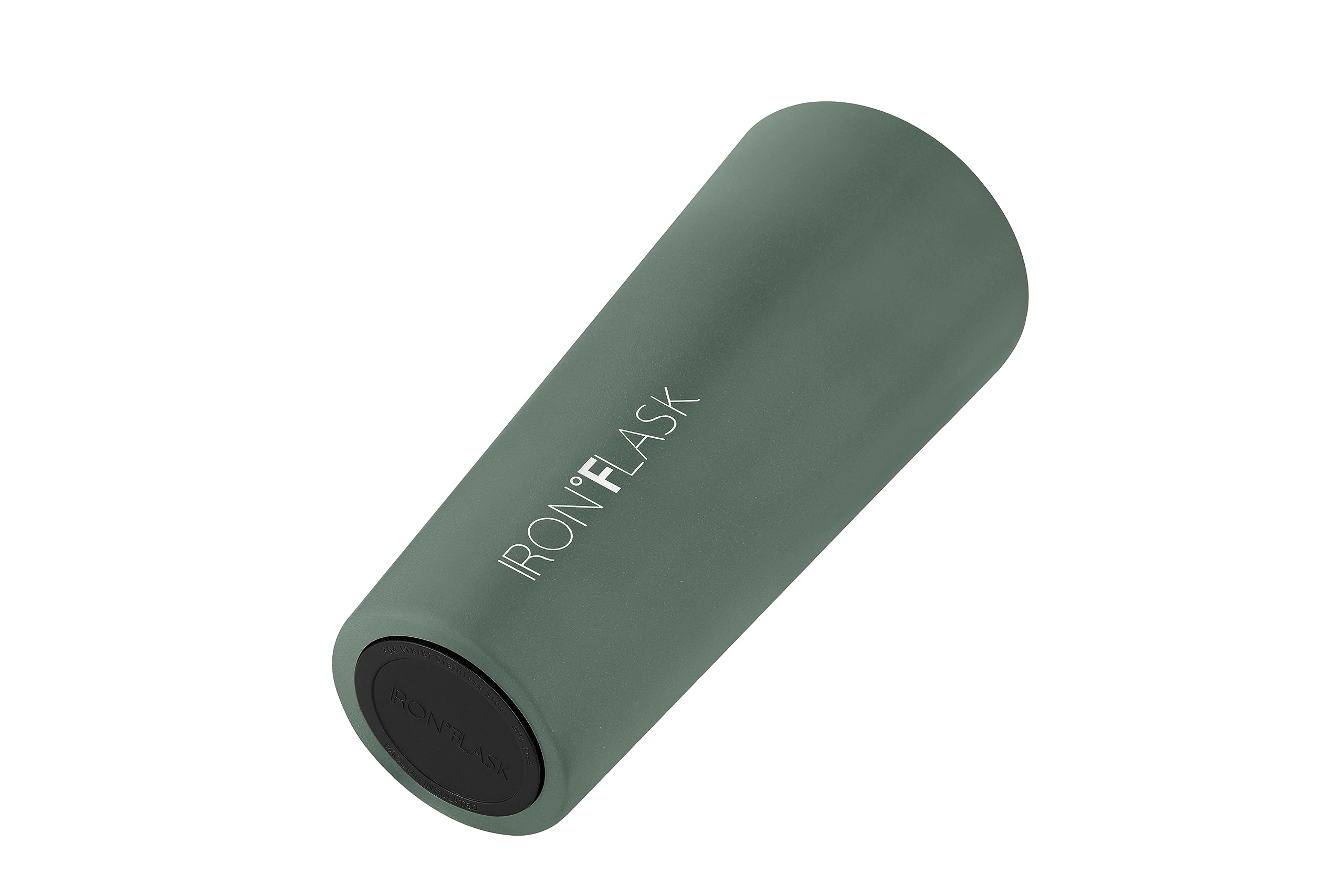 Iron °FLASK Clasico Tumbler Sage: tapa abatible a prueba de fugas.