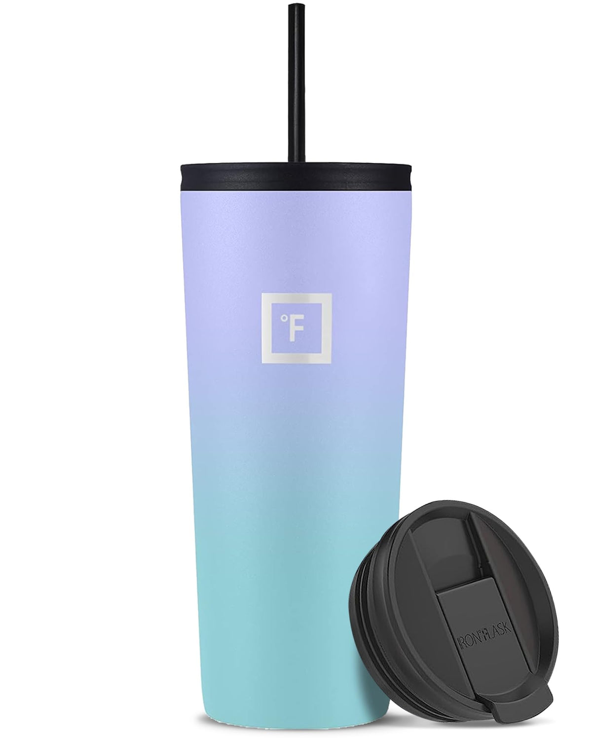 IRON °FLASK Vaso Clásico 24oz exterior algodón de azúcar, diseño elegante y duradero.