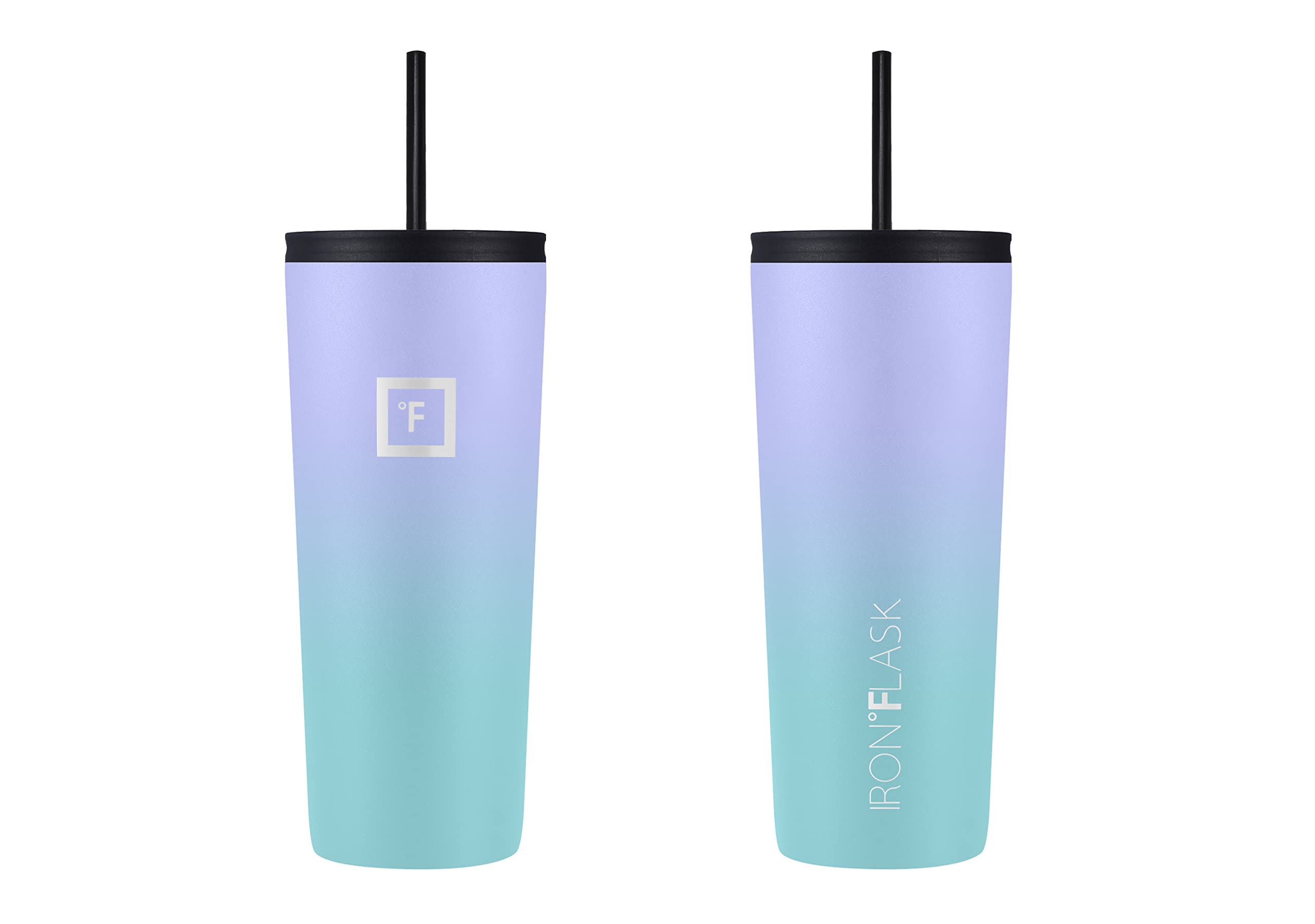 IRON °FLASK Vaso Clásico 24oz tapa de sorbo con pajillas para beber en movimiento.