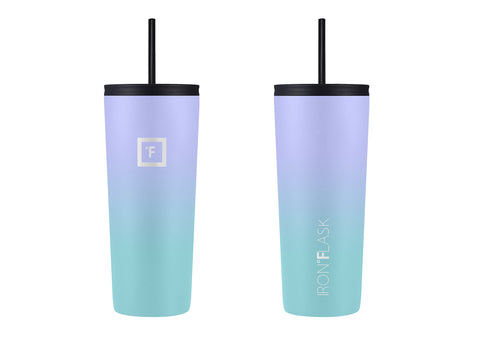 IRON °FLASK Vaso Clásico 24oz tapa de sorbo con pajillas para beber en movimiento.