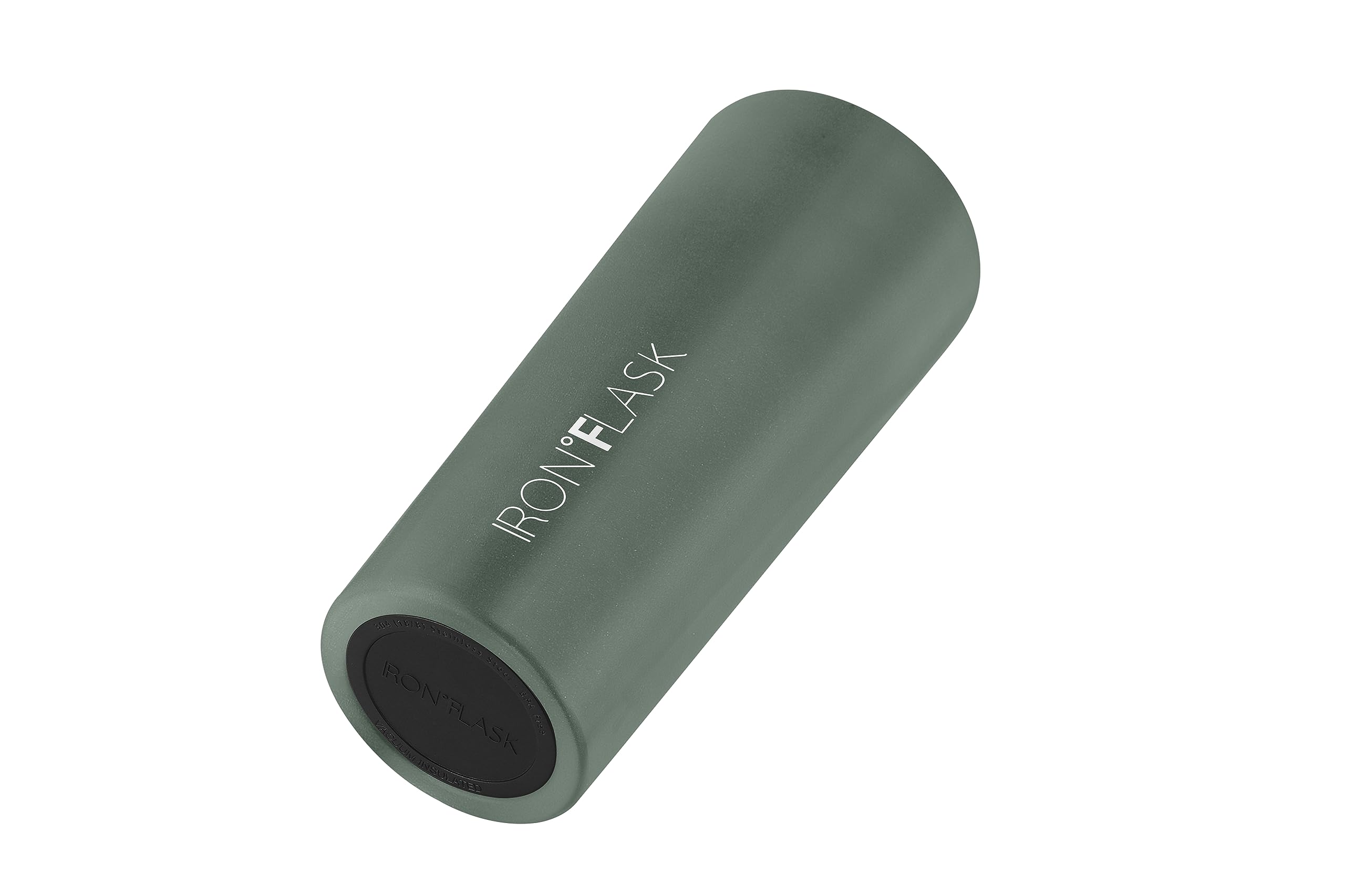 IRON °FLASK Classic Tumbler Sage cabe en portavasos de coche para viajes.