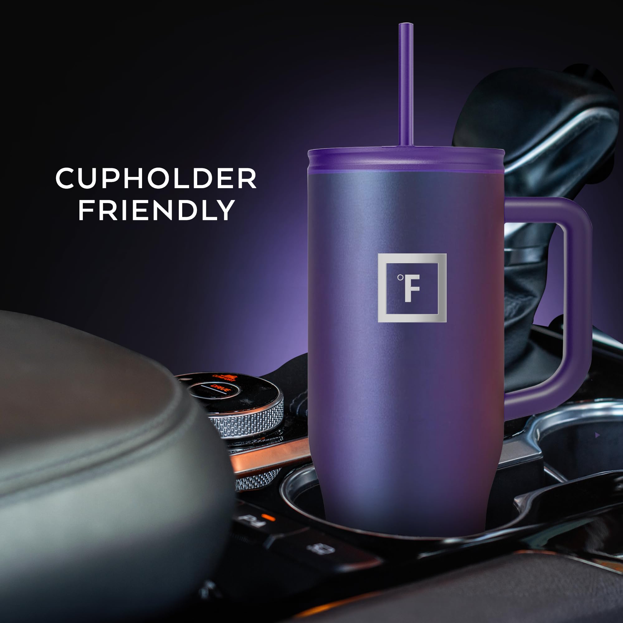 Diseño ergonómico de IRON °FLASK Co-Pilot, cómodo de sostener.