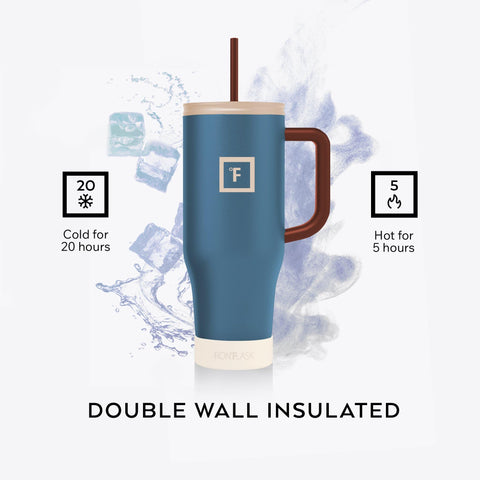 Diseño compatible con portavasos para viajes con IRON °FLASK Co-Pilot.