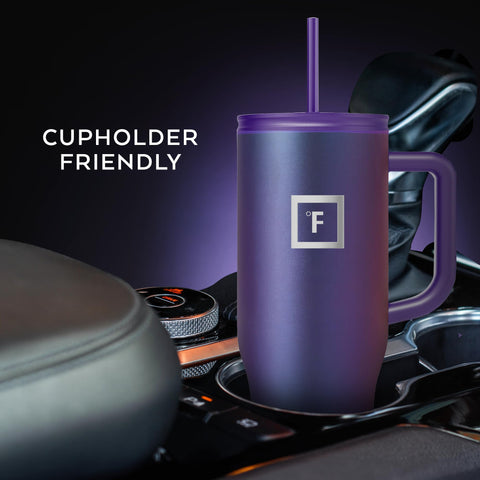 IRON °FLASK Co-Pilot: dos tapas aisladas para bebidas frías o calientes