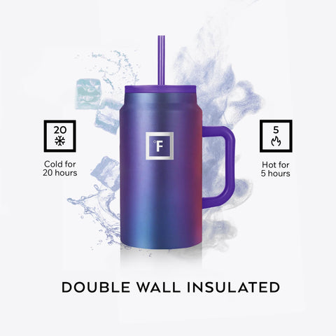IRON °FLASK Co-Pilot: ajuste perfecto en portavasos para transporte diario.